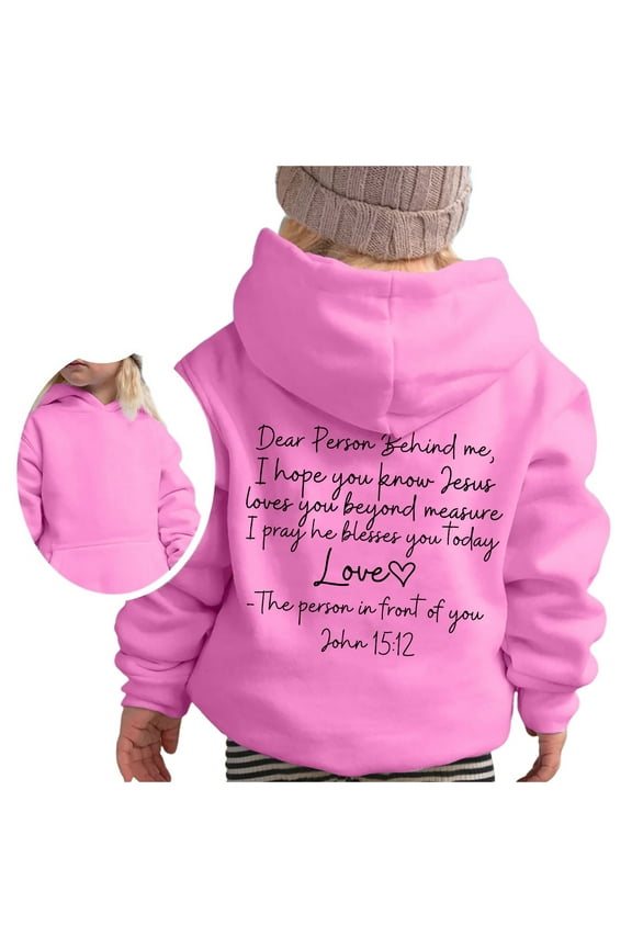 Hoodies for Girls 10-12 Girl's Hoodie Long Sleeve Soft Sweatshirt Graphic Hoody Kids Cute Pullovers Top Clothes for Girls Cute Hoodies for Girls 10-12 3-4 Years