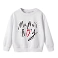 thumbnail image 1 of LUOGENLI Hoodies for Girls 14-16 Boys' Long Sleeves Plus Warm Pullover Letter Printed Casual Thick Round Neck Children's Wear out Wear Sweatshirts for Girls 7-8 5-6 Years, 1 of 4