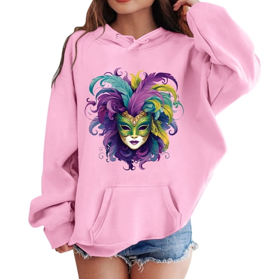 LUOGENLI Hoodies for Girls 8-9 Girl's Boy's Hoodie Long Sleeve Soft Sweatshirt Graphic Hoody Kids Cute Pullovers Top Clothes for Girls Sweatshirts for Girls Hoodies for Girls Kids 130