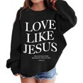 thumbnail image 1 of LUOGENLI Hoodies Girls Sweatshirts Size 14-16 Soft Girl's Graphic Prints Sweatshirt Crewneck Long Sleeve Cute Drop Shoulder Pullover Tops Girls Sweatshirts Size 7-8 Checkered Black 8-9 Years, 1 of 5