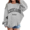 thumbnail image 1 of LUOGENLI Hoodies Girls Sweatshirts Size 7-8 Cropped Girl's Graphic Prints Sweatshirt Crewneck Long Sleeve Cute Drop Shoulder Pullover Tops Grey 8-9 Years, 1 of 6