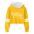 thumbnail image 1 of LUOGENLI Hoodies Girls Valentine's Day Hoodies Zip up Size 7-8 Children Girls Long Sleeve Letters Solid Color Short Hoodie Hoodie Top for Large Children Girls Sweatshirts Size 5 Yellow 12-13 Years, 1 of 4