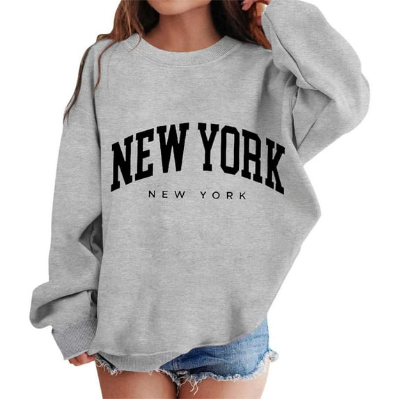 LUOGENLI Hoodies St. Patrick's Day Hoodies for Girls 12-14 with Pockets Girl's Graphic Prints Sweatshirt Crewneck Long Sleeve Cute Drop Shoulder Pullover Tops Girls Sweatshirts Size 6 Grey 3-4 Years