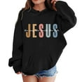 thumbnail image 1 of LUOGENLI Hoodies Sweatshirts for Girls 10-12 God Girl's Boy's Hoodie Long Sleeve Soft Sweatshirt Graphic Hoody Kids Cute Pullovers Top Clothes for Girls Black 8-10 Years, 1 of 4