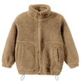 thumbnail image 1 of LUOGENLI Jackets for Girls 10-12 Hoodies Toddler Girls Boys Winter Long Sleeve Warm Solid Color Thicken Stand Drawstring Thermal Coat Jacket Girls Jackets Size 14-16 Spring 3-4 Years, 1 of 5