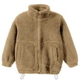 thumbnail image 1 of LUOGENLI Boys Jackets Size 7-8 Toddler Girls Boys Winter Long Sleeve Warm Solid Color Thicken Stand Drawstring Thermal Coat Jacket Jacket For Boys Boys Jacket 8-10 2-3 Years, 1 of 5