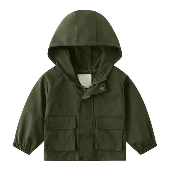 LUOGENLI Jackets for Girls 14-16 Winter Coats Kids Toddler Baby Boys Girls Solid Padded Jacket Winter Warm Clothes Outerwear Coat Jackets for Girls 10-12 Grey 2-3 Years