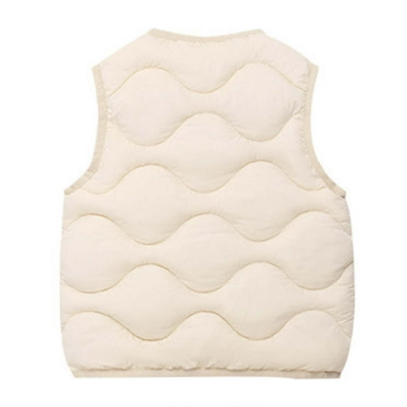 LUOGENLI Kids Jackets Boys Vest for Kids Boys Girls Light Weight Warm Vest Sleeveless Button Casual Fall Winter Clothes Boys' Jackets & Coats Boys' Outerwear Jackets & Coats 5T White 4-5 Years