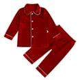 thumbnail image 1 of LUOGENLI Little Girls Outfits Size 6/7 Kids Christmas Pajamas Long Sleeve Matching Holiday Set Toddler Girls Girls Kids Xmas Jammies Girls Summer Outfits Red 8-9 Years, 1 of 8