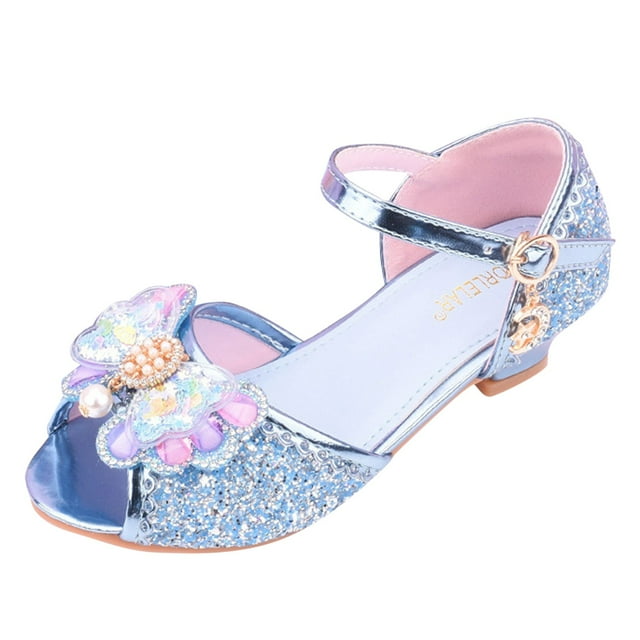 LUOGENLI Little Girls Sandals Size 11 Children Shoes With Diamond Shiny