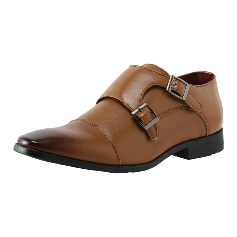 Mens buckle shoes brown 2025