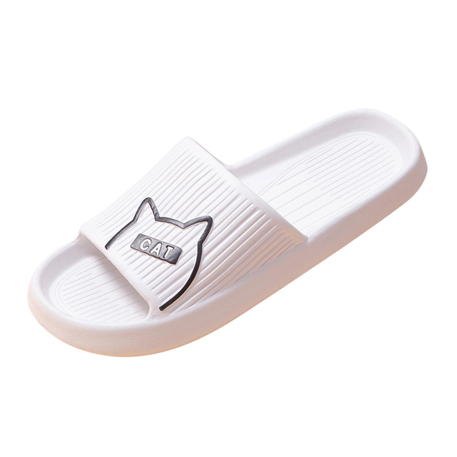 LUOGENLI Male Flip Flops For Men Size 6 Men Slippers Fashionable Cartoon Cat Print Flat Bottom Non Slip Wear Resistance And Comfortable Sandals For Men Size 10.5 Wide Sandals For Men Size