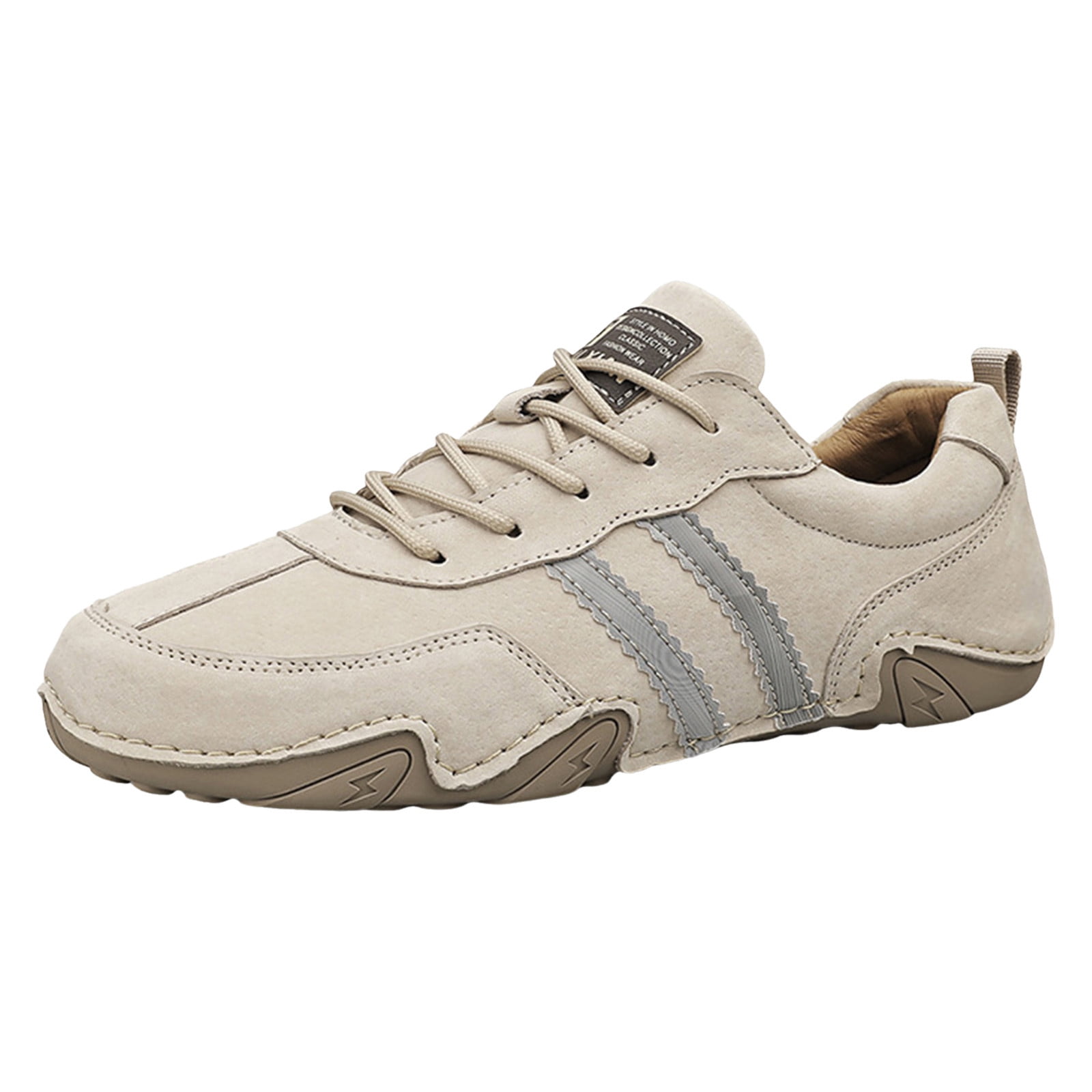 LUOGENLI Male Mens Sneakers 10.5 White New Spring and Autumn Men's Suede Korean Low Top Short Shoes Shoe Men Sneakers Size 11 Black Men Sneakers Size 8.5 42