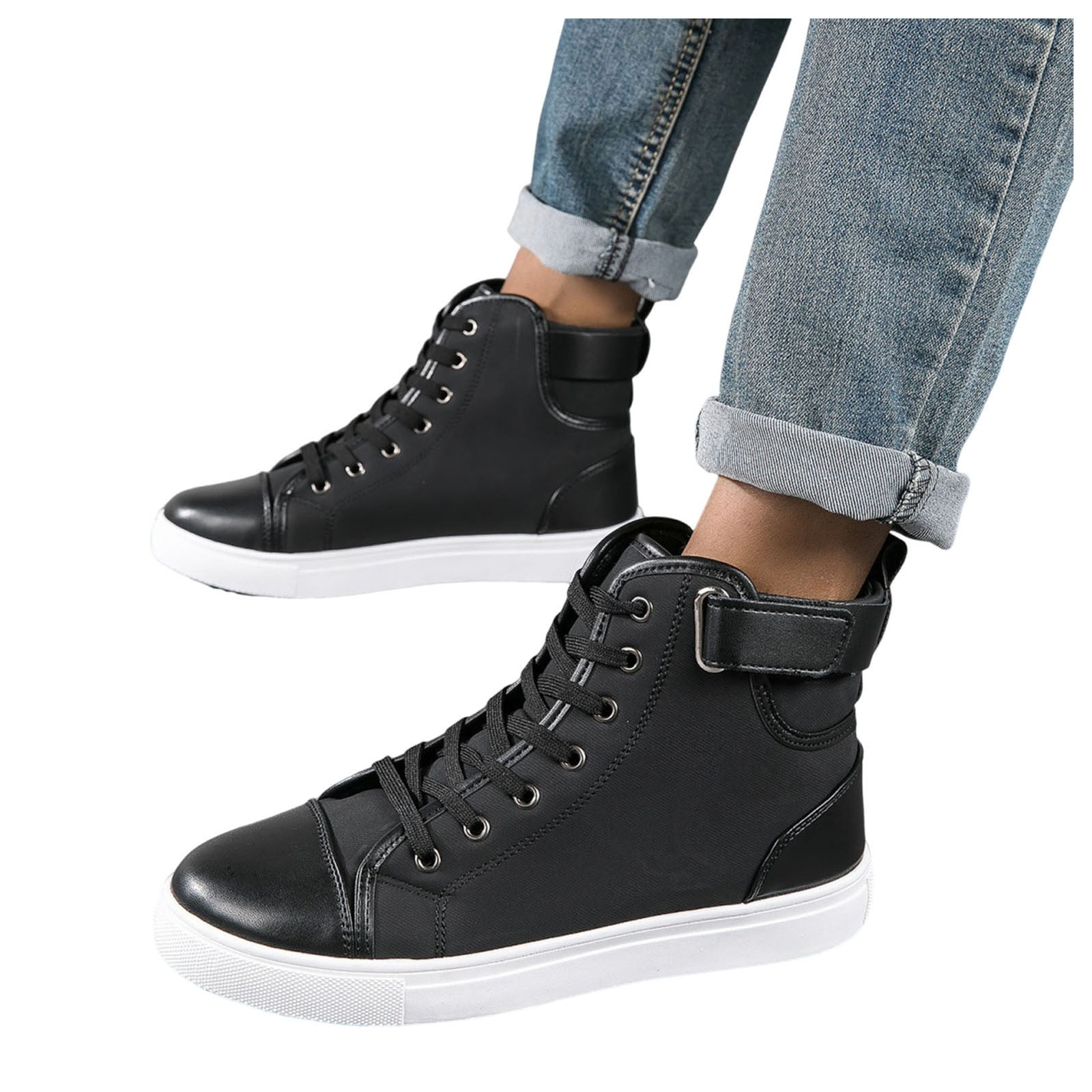 LUOGENLI Male Mens Sneakers Size 10 Wide Mens Shoes Lightweight Casual Sneakers Walking Shoes for Men Men Sneakers Size 12 Wide Walking Mens Sneakers Size 13 White 42