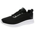 thumbnail image 1 of LUOGENLI Male Mens Sneakers Size 13 Wide Width Men Sports Shoes Fashion New Pattern Simple Solid Flat Bottom Comfortable Lace Up Mesh Breathable Casual Shoes Men Sneakers Size 12.5 39, 1 of 9