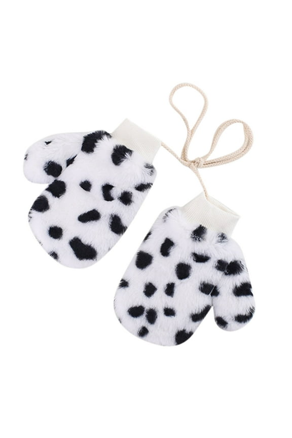 Neck Scarf for Child Winter Winter Outdoor Kids Boys Girls Snow Leopard Pattern Thickening Warmth Gloves Scarf with Pockets for Kids Scarf for Child Dressy White One Size