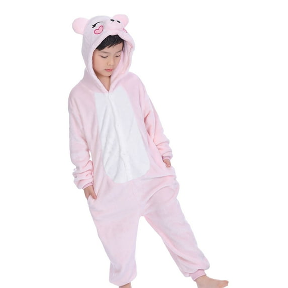 LUOGENLI Pajamas Girls Christmas Pajamas Size 7-8 Cotton Children Cartoon Animals Conjoined Pajamas Girls Christmas Sleepwear 5T Nightgown Girls Casual Pajamas Size 6 Cotton 110