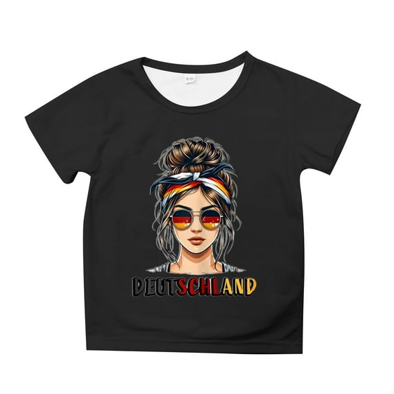 LUOGENLI Shirts for Girls 10-12 Crop Boy's and Girl's German Girl Deutsches Mädchen Germany Flagge T Shirt Tank Tops for Girls Tank Tops for Girls 8-9 Green XS