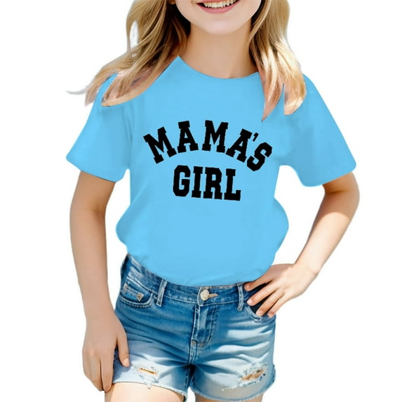 LUOGENLI Tank Tops for Girls 12-14 Kid Girls Cute Graphic Print Round Neck Short Sleeve Tee Summer Casual T Shirt Tops for Girls 12-14 Years Summer Tops for Girls 14- 16 3-4 Years