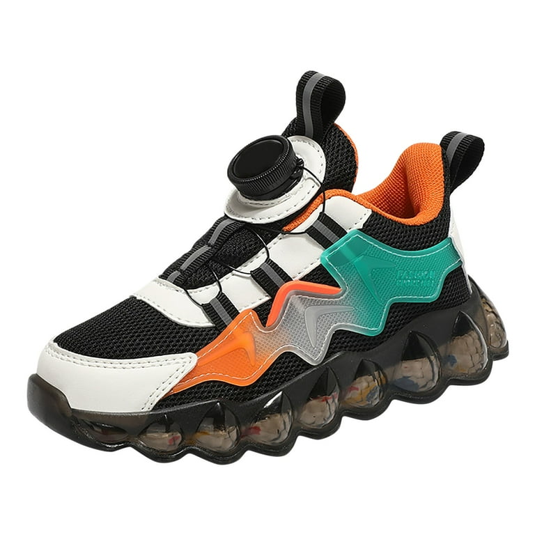 LUOGENLI Shoes for Girls Size 11.5 12 Toddler Boys Trendy Breathable Mesh Light up Running Shoes with Assorted Colors Shoes for Girls 10 12 Years Old
