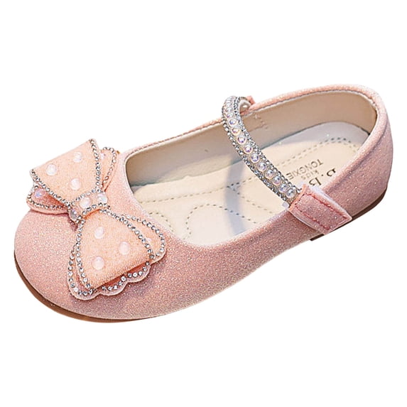 LUOGENLI Slippers Slippers for Girls Size 2.5 Girls Sandals Fashion New Pattern Bow Decoration Flat Bottom Comfortable and Lightweight Hook Loop Princess Shoes Kids Slippers Girls Size 2 Red 29