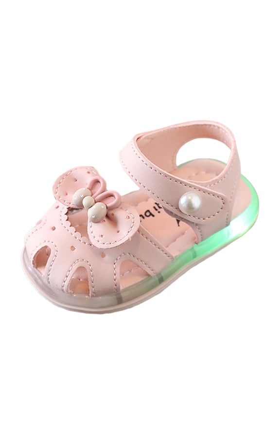 Slippers Girls Slippers Size 4 Girls Sandals Summer Baby Shoes Soft Sole Led Shoes Children Walking Shoes Kids Slippers Girls Size 11 Girls Slippers Size 10-11 18