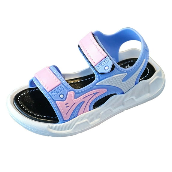 LUOGENLI Slippers Slippers for Girls Size 5-6 Boy Fashion Comfortable Beach Sandals with Soft Soles in Summer Girls Slippers Size 10/11 Girls Slippers Size 4 Big Kids Red 27