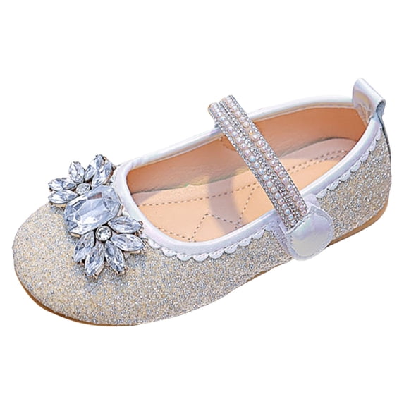 LUOGENLI Slippers Girls Slippers Size 3 Green Girls Sandals Fashion New Pattern Cute Bright Decoration Versatile Flat Bottom Comfortable Princess Shoes Kids Slippers Girls Size 11-12 White 27