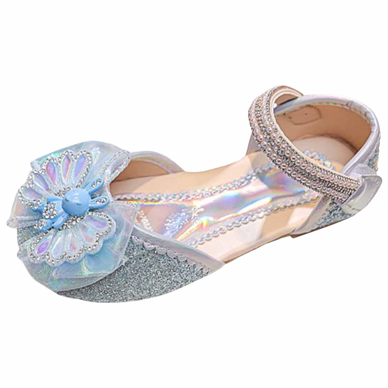 LUOGENLI Slippers Kids Slippers Girls Size 2 Girls Sandals Fashion New Pattern Cute Rabbit Decorative Flat Bottom Comfortable Princess Shoes Kids Slippers Girls Size 3 Flip Flop Blue 31