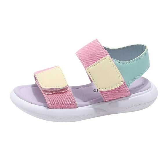 LUOGENLI Slippers Slippers for Girls Size 2.5 Girls Sandals Closed Toe Heels Wedding Party Shoes Sequins Bow for Toddler Girls Slippers Size 3 Youth Slippers for Girls Size 6 28