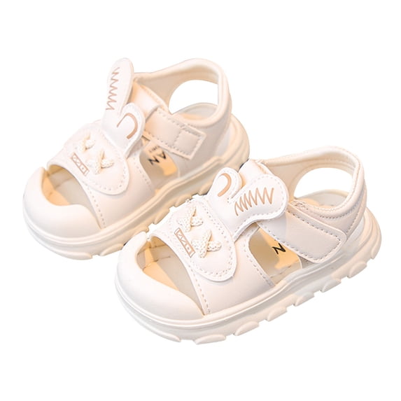 LUOGENLI Slippers Slippers for Girls Size 4.5 Girls Sandals Closed Toe Heels Wedding Party Shoes Sequins Bow for Toddler Girls Slippers Size 11.5 Girls Slippers White 22