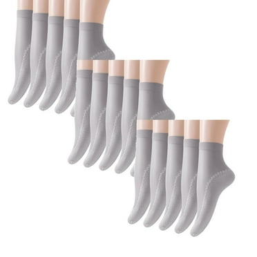 LUOGENLI Socks for Girls 5 Pairs Women's Solid Patterned Cotton Bottom Non Socks Breathable Socks Mid Tube Socks *3Pcs Socks Low Cut Socks Womens Size 9-11