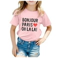 thumbnail image 1 of LUOGENLI Summer Tops for Girls 10-12 Kid Printed Casual Short Sleeve Top T Shirt Shirts for Girls 12-14 Trendy Preppy Tank Tops for Girls 10-12 10-11 Years, 1 of 5