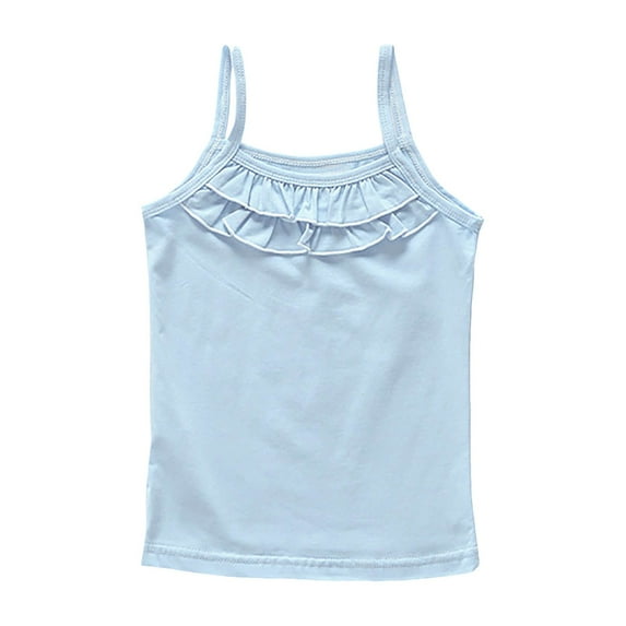 LUOGENLI Summer Tops for Girls 10-12 Trendy Summer Thin Baby and ChildBase Children's Underwear Little Girl Sweatshirt White Tops for Girls 12-14 Years Tank Tops for Girls 10-12 Cropped 12-18 Months