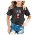 thumbnail image 1 of LUOGENLI Summer Tops for Girls 13-14 Girls Short Sleeve Tee Summer Crewneck T Shirt Casual Fit Basic Shirts Cute Summer Tops for Girls 10-12 Under Tank Tops for Girls 10-12 Not Cropped 3-4 Years, 1 of 6