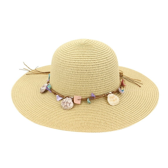 LUOGENLI Sun Hats For Women Packable Black Fashion Lady Casual Cap Wide Sun Straw Beach Hat for Women Cowboy Hat Rack For Wall 19 Hat Sun Hats For Women Packable Black