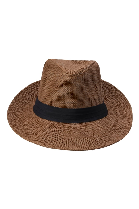 Sun Hats For Women Wide Brim Beach Unisex Fashion Solid Color British Sun Hat Wide Straw Hat Adult Jazz Straw Hat Jazz Hat Cowboy Hat Boxes Storage Hard Case Bucket Hats For Men Xxl