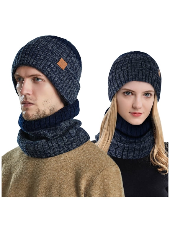 Trucker Hats Women Western Party Men's and Women's Winter Knitted Windproof Hood Scarf Coif Winter Knit Hat Warm Hats for Adult Trucker Hats Women Trendy Vintage