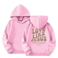 thumbnail image 1 of LUOGENLI Sweatshirts for Girls 10-12 Years Old Girls Casual Long Sleeve Hoodies Cute Oversized Pocket Sweatshirt Tops Girls Hoodies Size 7-8 Zip Up Cute Sweatshirts for Girls 10-12 Preppy 6-7 Years, 1 of 9