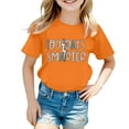 thumbnail image 1 of LUOGENLI T Shirts Valentine's Day for Girls 14-16 Children Fashion Casual Print Round Neck Loose Short Sleeve T Shirt Top Girls St. Patrick's Day T Shirts Size 8-10 Trendy Orange 12-13 Years, 1 of 4