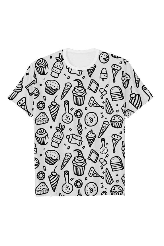 T Shirts Valentine's Day for Girls Kids Handmade Doodle Sketch Coloring Fundiy Hand Painted Short Sleeve T Shirt Girls St. Patrick's Day T Shirts Size 8-9 White 6-7 Years