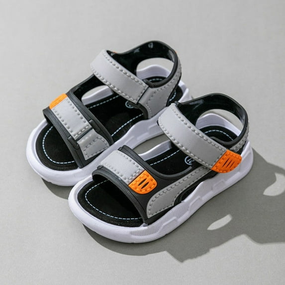LUOGENLI Boys Sandals Size 4 Toddler Boy Fashion Comfortable Beach Sandals with Soft Soles in Summer Boys Sandals Size 4.5 Big Kid Boys Sandals Size 12.5 22