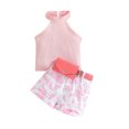 thumbnail image 1 of LUOGENLI Toddler Girl Summer Outfits 3T 4th of July Toddler Girls Short Sleeve Embroider T Shirt Pullover Tops Ruffles Rose Denim Skirts Outfits Toddler Girl Summer Outfits 4T-5T Summer 12-18 Months, 1 of 7