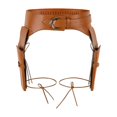 thumbnail image 1 of LUOGENLI Vintage Wild Holster Belt, Adjustable Leather Waist Strap Cowboy Halloween Party Outfit Prop Coffee One Size, 1 of 4