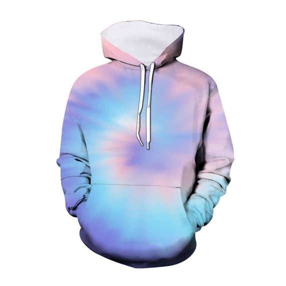 LUOGENLI Zip Up Hoodies for Boys New 3D Visual Digital Printed Children's Hoodie Tie Dye Printed Children's Hoodie Pullover Sweatshirt Kids Tie Dye Pocket Boys Hoodies Size 8-10 Zip Up 9-10 Years