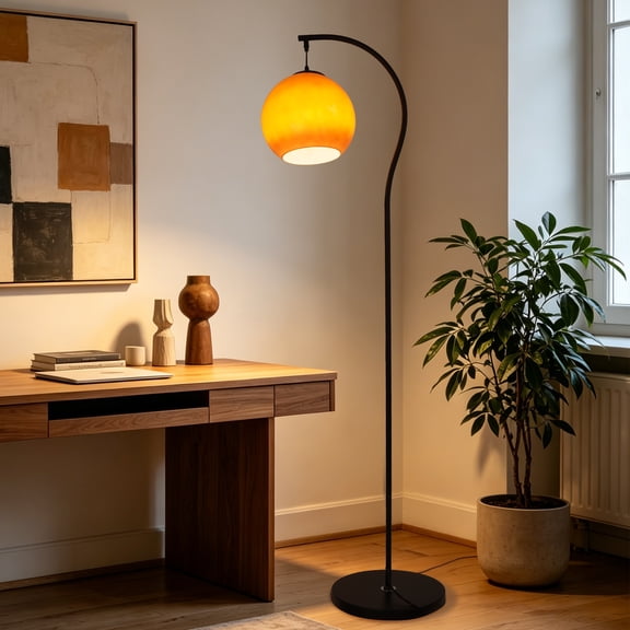 LUOLAX 10-Inch Retro Sunset Living Room Bedroom Floor Lamp, Retro Sunset Floor Lamp, Sunset Atmosphere Floor Lamp, Living Room Bedroom Floor Lamp