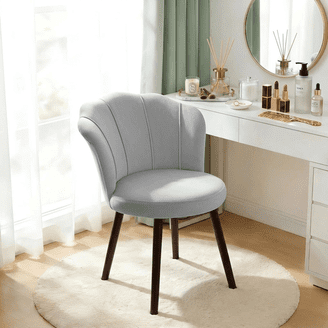 Bvcr Edu Grey Dressing Table Chairs Living And Home Plush Upholstered Dressing  Table Chair Grey