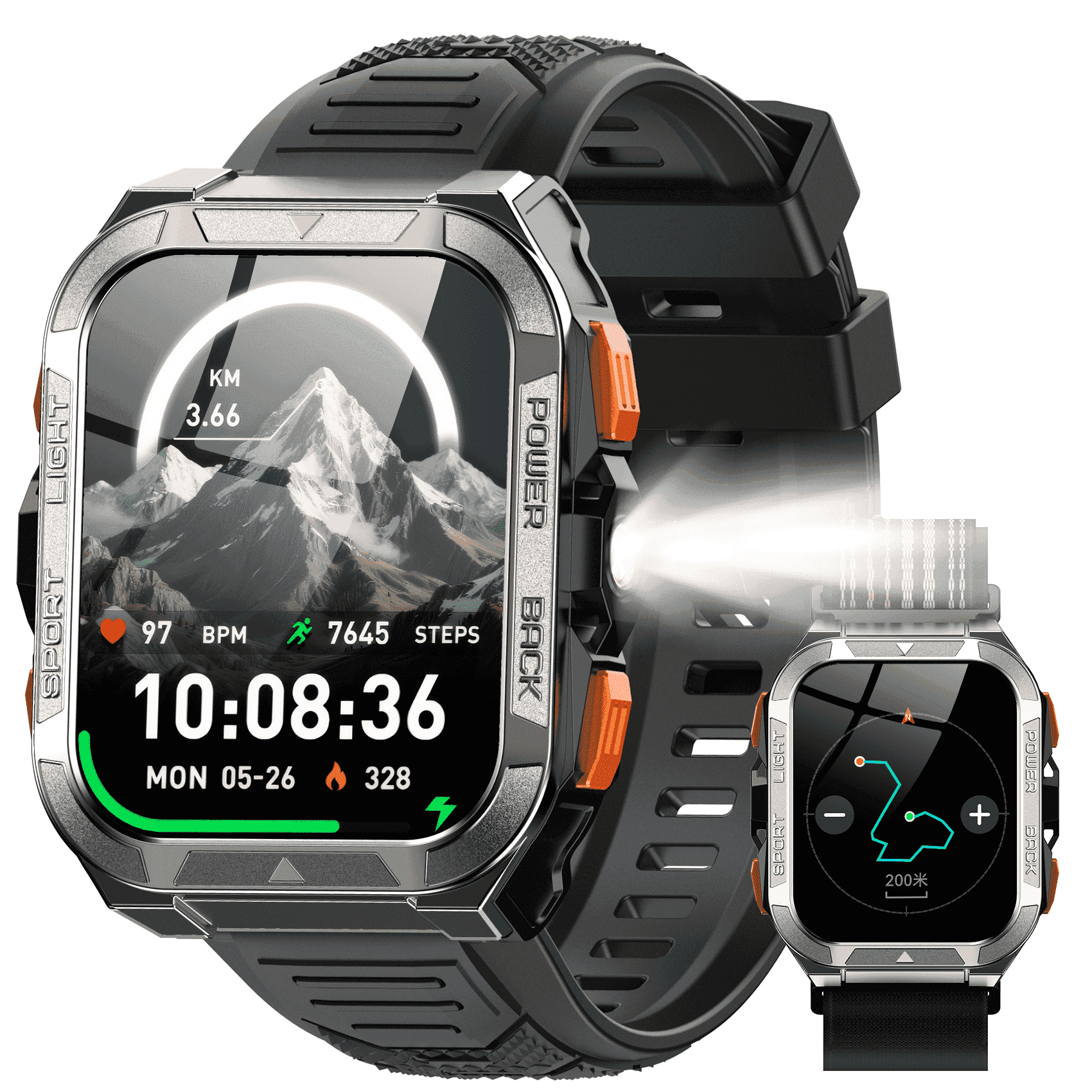 LUOMATE Smart Watch for Men with Bluetooth Calling, Rugged Military ...