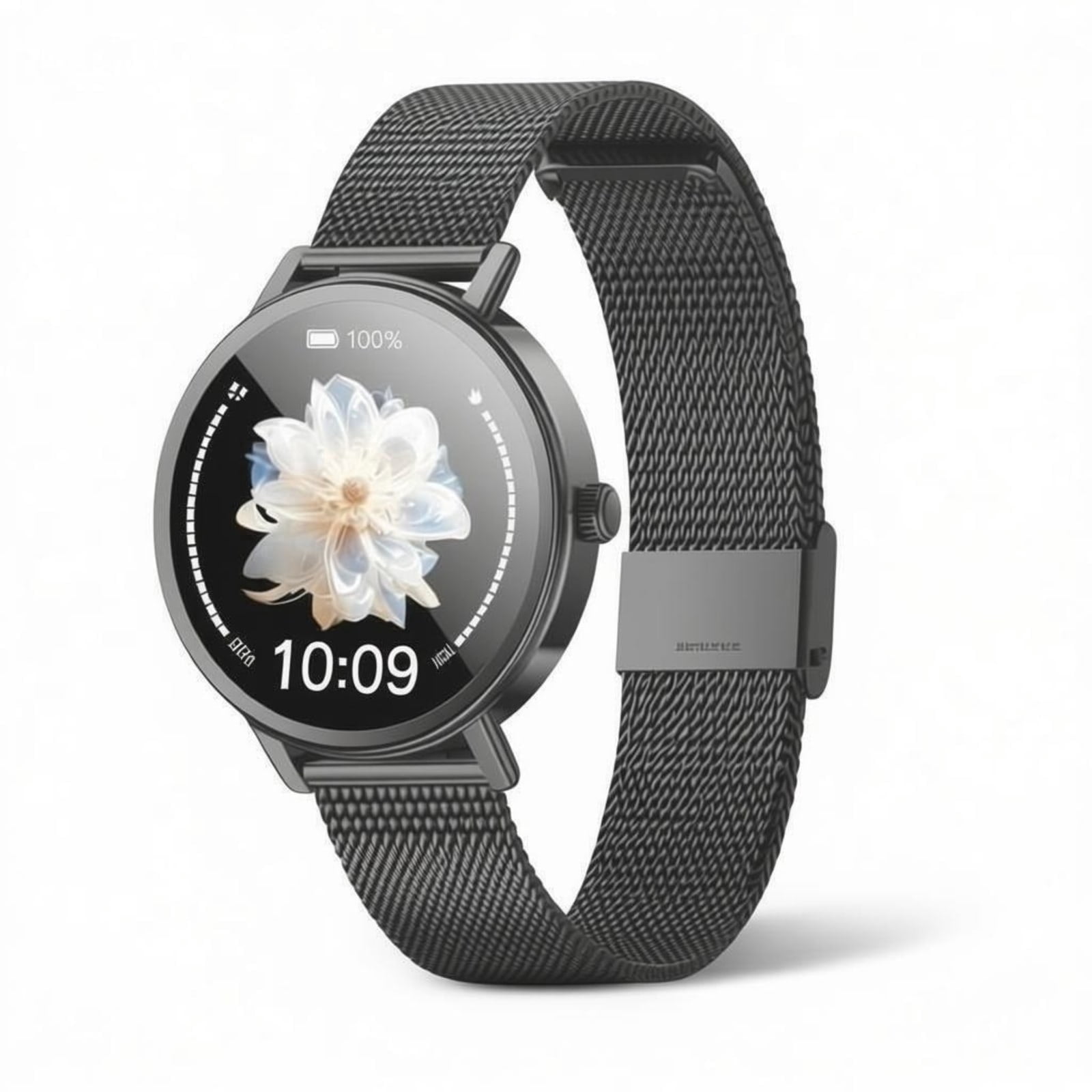 LUOMATE Smart Watch for Women Men, 1.85" Touchscreen with Bluetooth Calling, 100+ Sports Modes, IP68 Waterproof, Message Notifications, Includes 2 Bands, Compatible with iPhone & Android (Black)