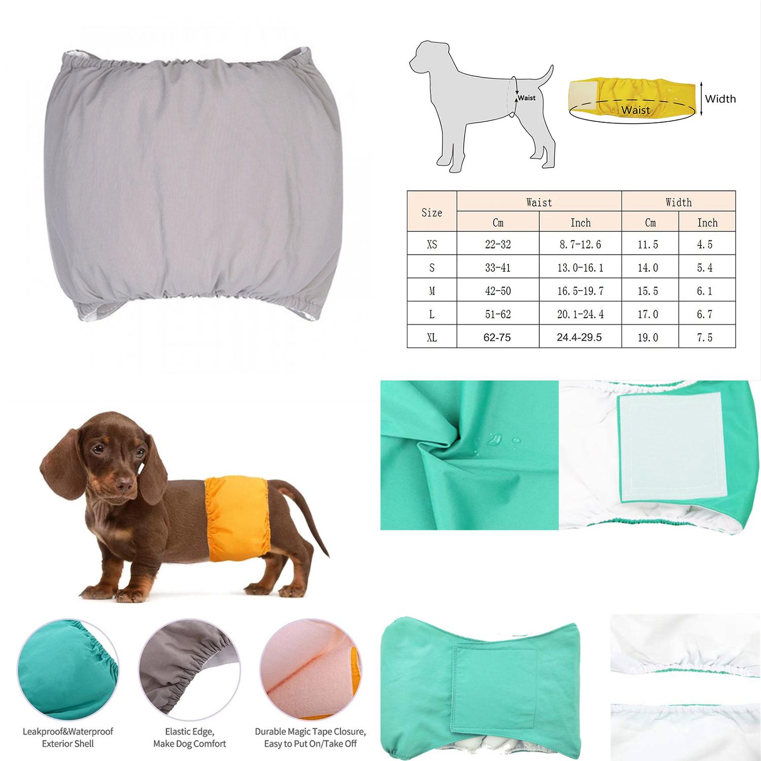 LUOPLNG Soft and gentle cotton cloth diaper wrap for male dogs